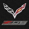 C7 Corvette Z06 Lloyd Front Embroidered Floor Mats Double Logo